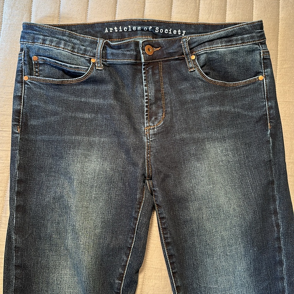 Articles of Society Dark Blue West End denim Jeans - Picture 2 of 9